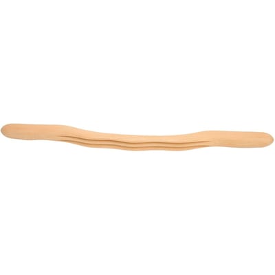 Houten schraapstok met 3 sleuven, ergonomische pijnverlichting, inspanningsbesparende massagestokroller met golf beige