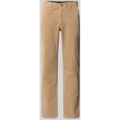 Straight fit corduroy broek met Franse steekzakken