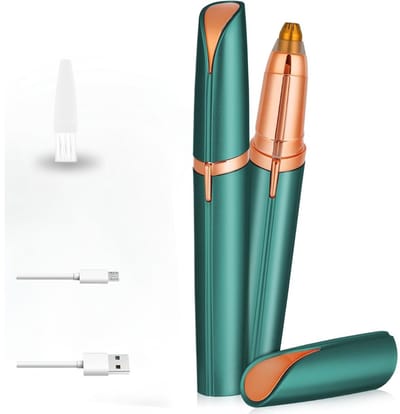 CLVP® Wenkbrauw Trimmer - Precisietrimmer - Neushaartrimmer - Oortrimmer - Waterdicht - Oplaadbaar - Groen