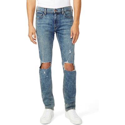 PAIGE Lennox Jorgensen Destructed Maat: W30 | Slim Jeans Outlet | Heren | Blauw