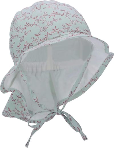 Kinder Zonnehoed - Zomerhoed Baby - Bescherming Tegen Zon - Met Nekbescherming - One Size - Groen