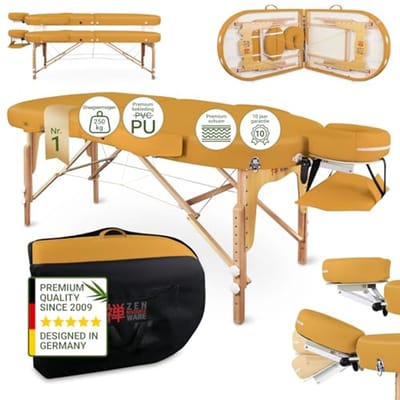 Mobiele Ovale Massagetafel Opvouwbaar & Verstelbaar voor Massagestijlen