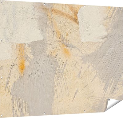 Gards Tuinposter Abstracte Kunst van een Cementen Muur - 150x120 cm - Tuindoek - Tuindecoratie - Wanddecoratie buiten - Tuinschilderij