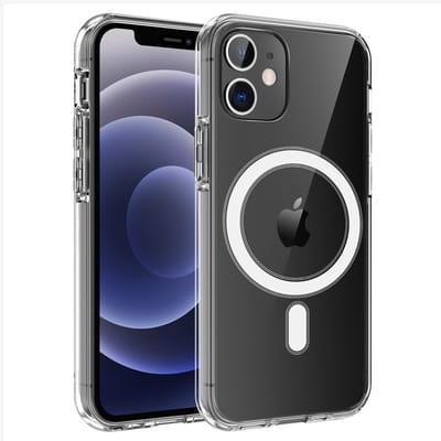 Hoesje geschikt voor iPhone 12 Pro / geschikt voor iPhone 12 transparant- Geschikt voor Magsafe - Magnetische Shock Proof Case