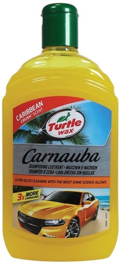 Turtle Wax Carnauba Wash & Wax - Innovatief mengsel van oppervlakte actieve stoffen en carnaubawas - Laat een beschermende laag van was achter - pH-gebalanceerd - 500ml
