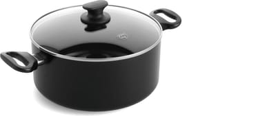 GreenChef Prime keramische inductie kookpan met deksel 24cm - 4.9L - PFAS-vrij - Inductie pan - Vaatwasserbestendig - Ovenbestendig tot 160°C - keramische antiaanbaklaag - Gerecylceerd aluminium - Zwart