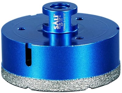 Diamant tegelboor - Droogboor glas - Gaten boren - Vacuüm gesoldeerd - 100mm M14 - Grijs