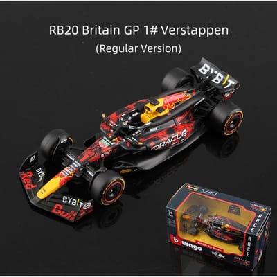 Bburago 1:43 Verstappen F1 Legering Auto Model Red Bull Racing Rb16B Rb19 Rb20 Rb21 Statisch Diecast Speelgoed