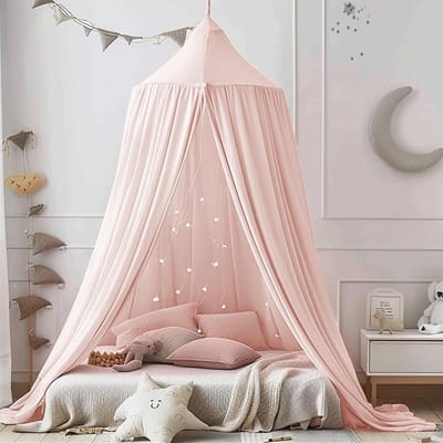 Baldakijn, kinderkamer, babybedhemel, enorme bedhemel voor kinderen, hemelbed, gordijnen, prinses, baldakijn, voor spel, lezen, slaapkamer, kleedkamer
