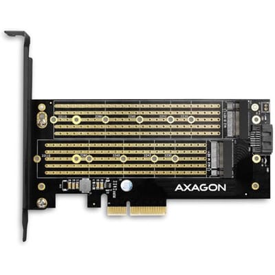 AXAGON PCEM2-D PCI Express kaart PCIe Geschikt voor: 2230, 2242, 2260, 2280, 22110