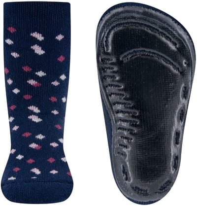 Ewers antislip sokken stipjes blauw