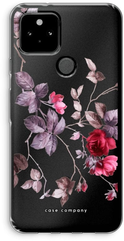 Case Company® - Hoesje geschikt voor Google Pixel 5 hoesje - Mooie bloemen - Soft Cover Telefoonhoesje - Bescherming aan alle Kanten en Schermrand
