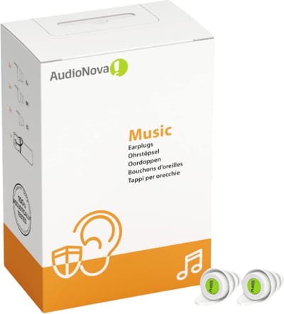 Oordopjes voor muziekliefhebbers – Gehoorbescherming voor concerten en festivals | Perfect geluid met 16 dB demping | Herbruikbare en wasbare oordoppen
