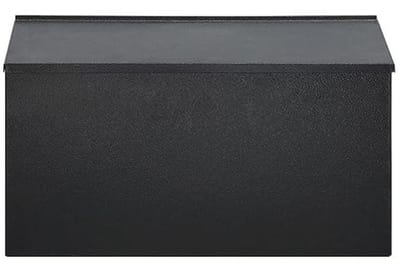 Grote Wandgemonteerde Brievenbus voor Buiten - Roestvrijstalen Gepolijst Stalen Box (15,7" x 4,3" x 9,4")