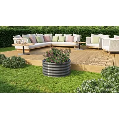 Vitavia Plantenbak Vita - Graniet - Metaal - 82,1x82,1x40,1cm