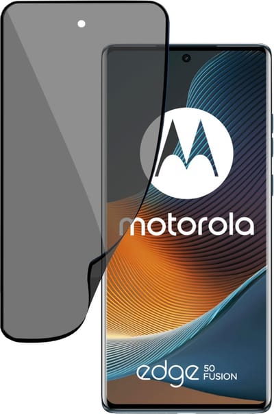 Privé Screenprotector geschikt voor Motorola Edge 50 Fusion - Privacy Folie Beschermglas - Privacy Proteqt+