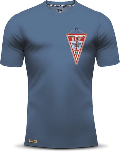 FC Kluif Vaantje t-shirt - maat S / Small - Heren lifestyle t-shirt - Wedstrijdvaantje - Katoen - Blauw