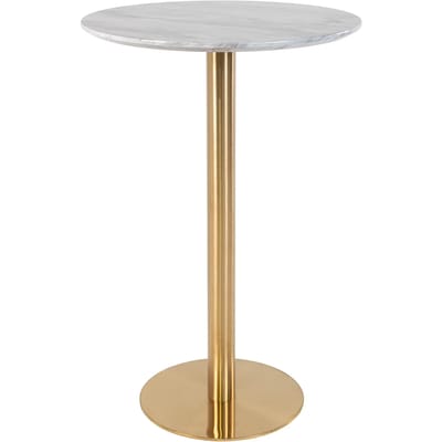 Bartafel met marmeren blad en messing onderstel House Nordic Bolzano
