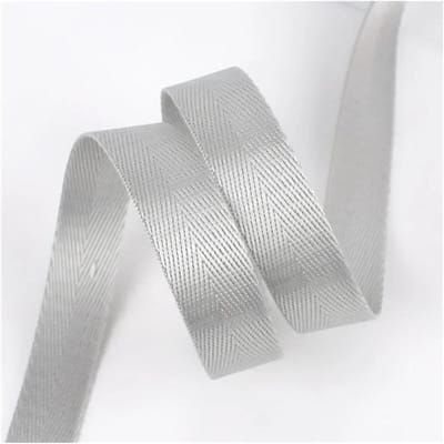 Webbing Band - Singelbanden Lint - Doe-het-zelf Naaien - Slijtvast en Duurzaam - 10 meter 38 mm - Zilvergrijs