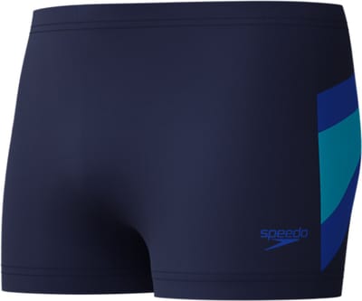 Speedo Hyperboom Aquashort Heren - Zwembroek Heren - Chloorbestendige Zwemshort Heren - Zwemboxer Heren met Trekkoord - Marine/Blauw - S