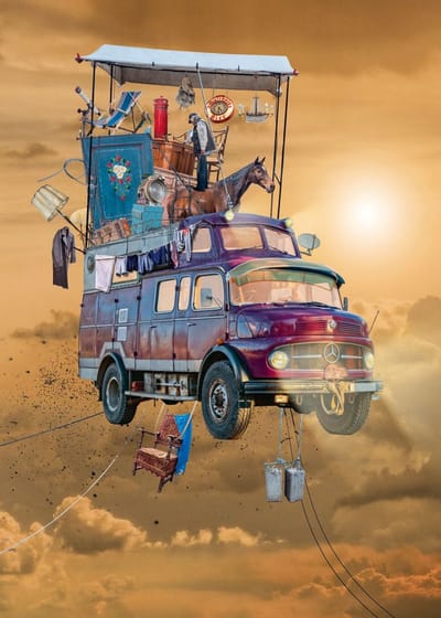 Heye puzzel Mobile Home 1000 stukjes legpuzzel Fly High.