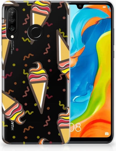 Huawei P30 Lite Siliconen Case Icecream