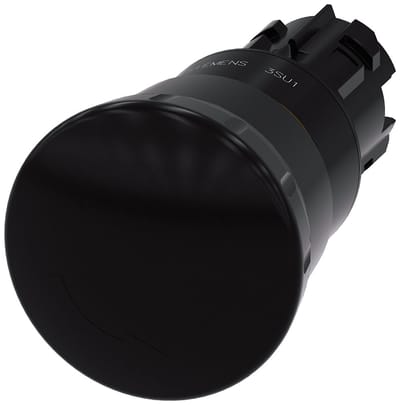 Siemens 3SU10001HB100AA0 3SU1000-1HB10-0AA0 Paddenstoelknop Zwart 1 stuk(s)