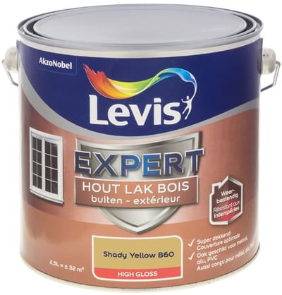 Levis - Expert Hout Lak Buiten High Gloss Mix - Shady Yellow B60 - Mengverf - 2,5 L