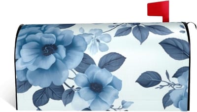 Brievenbus Cover - Posthoes Decoratie - Buiten Decoreren - Magnetisch Bevestiging - Standaard Maat - Bloemen Patroon