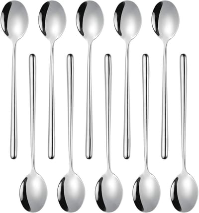 RVS Soeplepels met Lange Handvatten - 10 Stuks (22 cm)