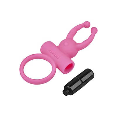 Rimba - Rome - Vibrerende Cockring Met Clitoris Stimulatie - Roze