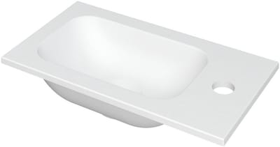 INK - Fontein Polystone met Kraangat Universeel - 400x220x10 mm - Mat Wit