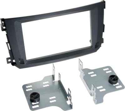 2-DIN Paneel geschikt voor Smart Smart For Two (A451) (C541) 2010-2015 Kleur: Zwart