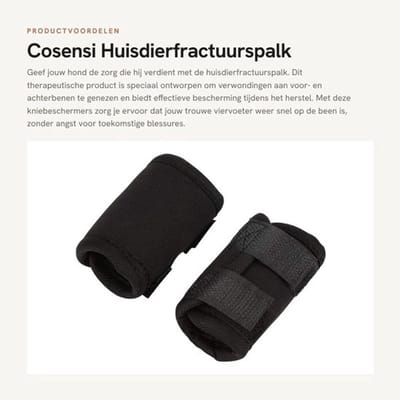Fractuurspalk Hond - Orthopedische Beschermingsmiddelen - Kniebeschermers - Gewrichtsherstelverband - Hulpstabilisatie - Vaste Bescherming - Hondenbeensteun