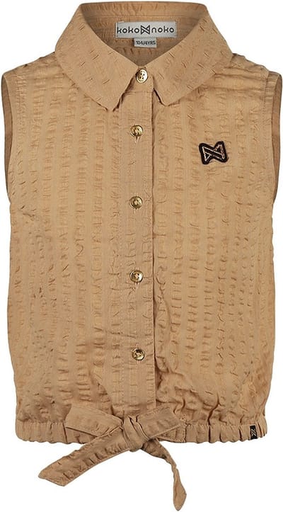 Koko Noko Meisjes Blouse - Sand