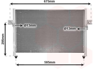Van Wezel - LUCHTCONDENSATOR VOOR HYUNDAI H 200 1997-2007 976064A000