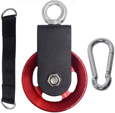 Fitness Katrolsysteem - Katrol Wiel Set - Kracht Training - Stille Bedrijfing - 90mm - Zilver