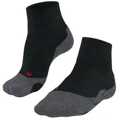 FALKE TK2 Short anti-blaar dik wol functioneel materiaal wandelsokken heren grijs - maat 39-41