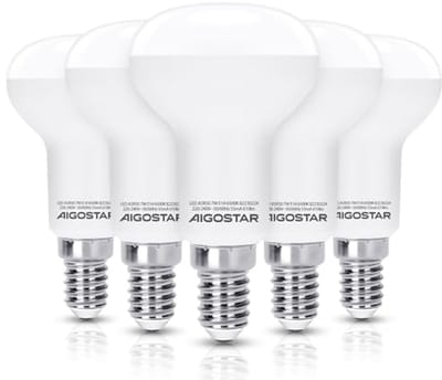 Reflector lamp E14 R50 LED 7W - Daglicht wit 6500K - Set van 5 stuks
