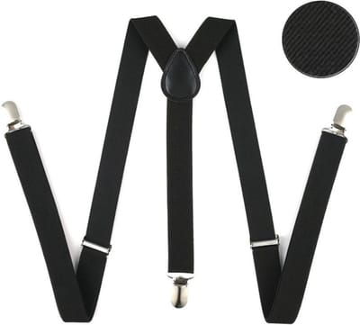 New Age Devi - Bretels voor Mannen - Zwart -  Business - Strap - Wedding - Party - Jarretel - Kantoor accesoires