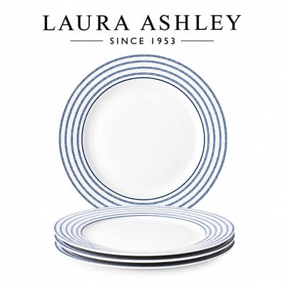 Laura Ashley Blueprint Collectables Borden set van 4 - Ø 20cm - Candy Stripe