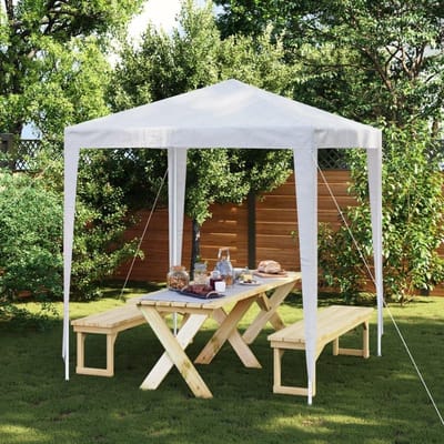 Feesttent - Tuinpaviljoen Luifel - Buitenfeesten Organiseren - UV Waterafstotend - 2x2 meter - Wit