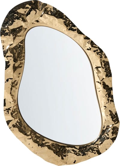 JOSSIGNY - Wandspiegel - Goud - RVS