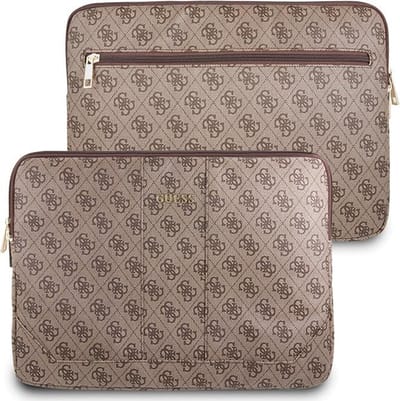 Guess 4G Uptown Laptop Sleeve - Geschikt voor o.a. Notebooks (13") - Bruin
