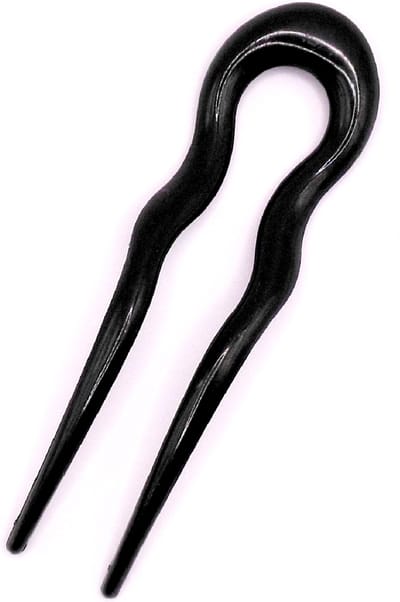 Haarpin zwart - lengte 13 cm / breedte 4 cm