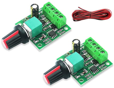 Dailygoody - PWM Motor Speed Controller 2A - 1.8V tot 12V DC Regulator 2 Stuks