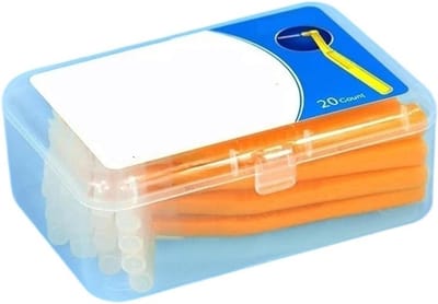 Interdentale Borstel - Tandenstoker - Mondhygiëne Verbeteren - Verwijdert Tandplak - 20 Stuks - Oranje