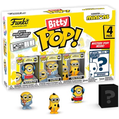 Funko Pop! Bitty - Minions 4-pack: Roller Skating Stuart