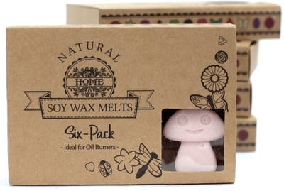 Cadeauset van 6 waxmelts - Donker sandelhout