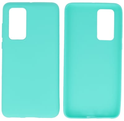 Hoesje Geschikt voor de Huawei P40 - Backcover Color Telefoonhoesje - Turquoise